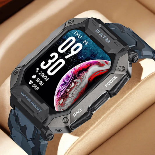 Military Sports Men Smart Watch Fitness Tracker 5ATM Waterproof Intelligent Watches Wrist Smartwatch for Xiaomi Huawei Ios 2023